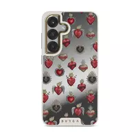 Sworn Hearts - Samsung Galaxy S25 Case, Elite Mirror Light (Magnetic) / Gold