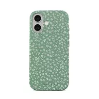 Lush Meadows - Floral iPhone 16 Case, Elite Mirror Light (MagSafe) / Gold