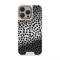 Almond Latte - Cute iPhone 16 Pro Max Case, Elite Mirror Light (MagSafe) / Gold