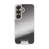 Focus On - Samsung Galaxy S25 Case, Elite Mirror Light (Magnetic) / Gold