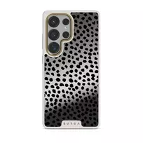 Almond Latte - Cute Samsung Galaxy S25 Ultra Case, Elite Mirror Light (Magnetic) / Gold