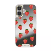 Strawberry Girl - iPhone 16 Case, Elite Mirror Light (MagSafe) / Gold