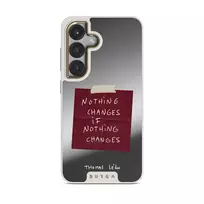 Nothing Changes - Samsung Galaxy S25 Case, Elite Mirror Light (Magnetic) / Gold