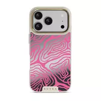 Pink Shores - iPhone 17 Pro Case, Elite Mirror Light (MagSafe) / Gold