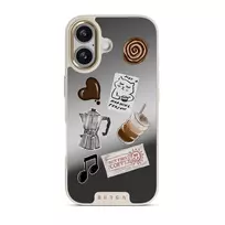 Oat Milk Please - iPhone 17 Case, Elite Mirror Light (MagSafe) / Gold