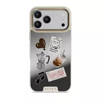 Oat Milk Please - iPhone 17 Pro Max Case, Elite Mirror Light (MagSafe) / Gold