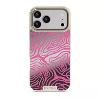 Pink Shores - iPhone 17 Pro Max Case, Elite Mirror Light (MagSafe) / Gold