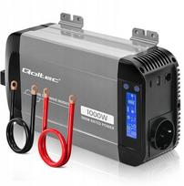 Qoltec Pure sine wave inverter 12V to 230V 500W 1000W | 52688 | 5901878526881