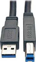 Kabel USB Eaton Tripp Lite 25ft USB 3.0 SuperSpeed Active Repeater Cable A Male/B Male 25' - USB-Kabel - USB Type B (M) zu USB Typ A (M) - USB 3.0 - 7.62 m - aktiv - Schwarz | U328-025 | 037332181831