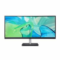 ACER CB343CUR computer monitor, 86.4 cm (34"), 3440 x 1440 pixels UltraWide Quad HD LED, Black, Silver
