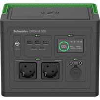 APC Schneider OffGrid Portable Power Station 500, 230V, 517Wh Lithium-ion, LCD, 2 CEE 7/3 Schuko outlets, Sinewave, 3 USB-A ports, 2 USB-C ports, Wireless Charger