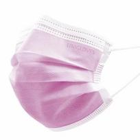 UNIGLOVES Medicininė kaukė su elastine juostele PROFIL PLUS PINK 3 sluoksnių, 50 vnt.