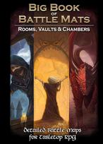 Loke Battle Mats: Big Book of Battle Mats - Rooms, Vaults, Chambers