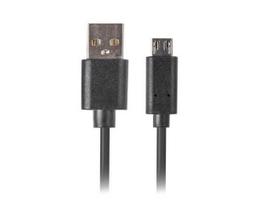 LANBERG CA-USBM-20CU-0018-BK laidas Quick Charge 3.0 USB Micro-B M ->A M 1.8M Juodas