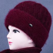 Žieminė megzta kepurė Vilna Moteriška madinga kepurė Stora pliušinė nuo vėjo Ausinės Kepurės Beanie Skullies Kepurės Vidutinio amžiaus ir pagyvenusių žmonių kepurė One Size