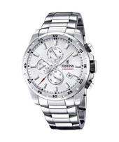 FESTINA Chrono Sport nerūdijančio plieno sidabrinis kvarcinis ciferblatas F20463-1 100M vyriškas laikrodis sidabras