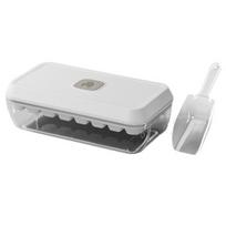 Ice Cube Tray with Lid And Bin Press-Button Release Ice Mold for Freezer L balta