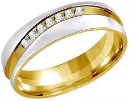 Silvego Plieninis vestuvinis žiedas moterims MARIAGE RRC2050-Z