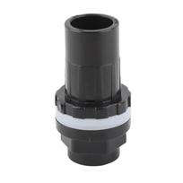 Juodo PVC 20 mm žuvų bako akvariumo viršutinio apatinio vandens vamzdžių jungiamųjų detalių jungčių priedų dalys