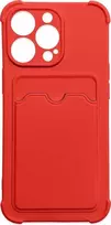 Hurtel Card Armor dėklas skirtas iPhone 13 Pro Max, raudonas