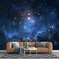 Universe Galaxy Mural Fantastic Nebula Wall Murals Starry Sky Wallpaper Cosmos Outer Space Wallpaper 200 cm(W) x 140 cm(H)
