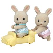 Sylvanian Families Doll Milk Rabbit Twins ST Mark Ages Epoch Set (U-88) - Certified, 3+, Toy, Dollhouse, Co., Ltd.