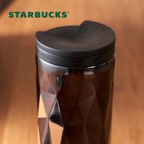 Starbucks Klasikinis Juodas Auksas Šešiakampis Nerūdijančio Plieno Termosinis Puodelis, 473ml Darbalaukio Šaltas/Karštas Puodelis, Gimtadienio Dovana