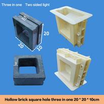 Hollow Brick Cement Double-Sided Mold 20 * 20 * 10Cmabs Plastic Garden House Partition Background Wall Decoration A1