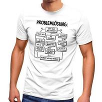 Mens T-Shirt With Slogan Work Job Problem Solving Graphic Print Fun Shirt XXL