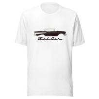 1957 Bel Air Onyx Black Antique 57 Chevy Classic Car Graphic t-shirt XL