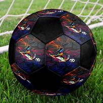 1pc Soccer Player Neon Lights Size 5 Soccer Ball - High-End Collectible Football, High-Quality, Suitable for Indoor And Outdoor Training And Competiti Size 5