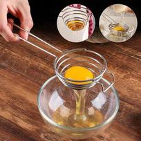Premium Stainless Steel Egg Yolk Separator - Effortless Egg White And Yolk Divider With Filter Function For Separated Eggs A