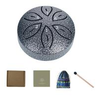 11Tone Steel Tongue Drum Handpan Drum Percussion Tongue Tambourine Easy To Play for Meditation Yoga sidabras