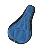 Bike Gel Seat Cover Thick Foam Cushion Enhances Support for Long Rides mėlyna