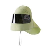 Mirror/Clear Mask Sun Protection Hat Breathable Solid Color Women's Sunshade Hat Anti-UV Ice Silk Sun Protection Mask