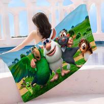 Animacinis B-Booba Paplūdimio rankšluostis Spalvingi vonios rankšluosčiai mergaitei Mikropluošto greitai džiūstantis Individualus Smėlio neprilipantis Paplūdimio jogos SPA sporto salės baseino Cotton 30x30cm