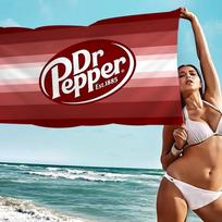 D-Dr Pepper Microfiber Beach Towel Absorbent Quick Dry Soft Yoga Swimming Resort Mountain Climbing Towel 75x150cm&1pc