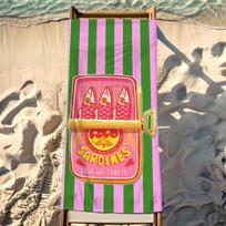 Sardine Towel Beach Towel Travel Lightweight Skin Friendly For Pool Beach Camping Cruise Summer STJ40x70CM