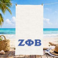 Z-Zeta Phi Beta Towel Microfiber Beach Towel, Quick-Dry, Sand-Free, Ultra-Fine Fiber, Super Soft. 60x35CMSYJ60