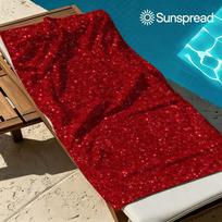 Red Glitter Diamond Quick Drying Bath Towel Microfiber beach towel light weight swimming camping yoga beach out 50x100cm