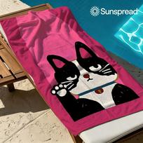 Lucky Tuxedo Cat Quick Drying Bath Towel Microfiber beach towel light weight swimming camping yoga beach out 50x100cm