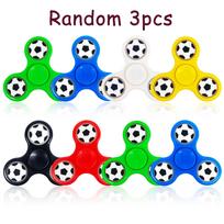 3/12Pcs Three-leaf Football Pattern Fidget Spinner Kids Birthday Baby Shower Wedding Guest Gift School Reward Carnival Gift Pack