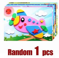 1/10pcs DIY Creative Cartoon Animal 3D EVA Foam Sticker Puzzle Handmade Early Learning Educational Toys for Children Kids Gift
