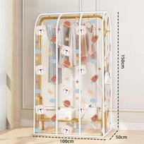 Thicken Garment Organizer Covers Waterproof Drying Rack Cover Creative Clothes Dust Cover 100*50*150cm
