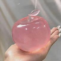 1/2pcs Pink Apple Squishy Toy Stress Relief Ball, Soft Fidget Sensory Toy Simulated Slow Rebound Squeeze Toy,Perfect Fidget Gift pink
