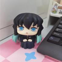 Demon Slayer Anime Cute Figure Tomioka Giyu Muichiro Tokito Kawaii Figure Model Collectible Friend Birthday Toys Gift