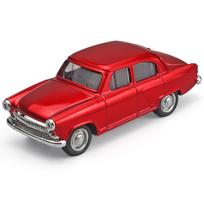 1:43 Volga GAZ-21 Alloy Car Model Diecast Metal Toy Car Model Simulation Collect Hobby Gifts Classic Vehicle Desktop Decorations raudona