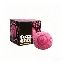NEEDOH Fuzz Ball Squishy Stress Fuzz Ball Soft Fidget Toy for Anxiety Relief Funny Sensory Squishy Balls for Adults Anxiety raudona