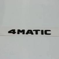 3D Lipdukas su Chrome ir Matinės Juodos raidės AMG 4MATIC ženkleliu Mercedes Benz A B C E G S ML SL CL GLA CLA klasei juoda