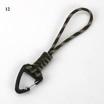Paracord Keychain Lanyard Rotatable Buckle High Strength Parachute Cord Emergency Survival Backpack Triangle Key Ring Neck
